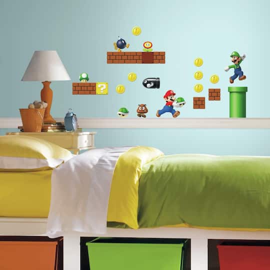 RoomMates Nintendo Super Mario Build A Scene Decals